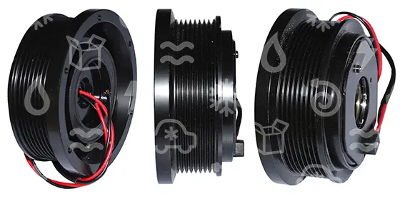 spojka pro kompresor DENSO, 120 mm, 12V, poly V8, 30x52x22mm